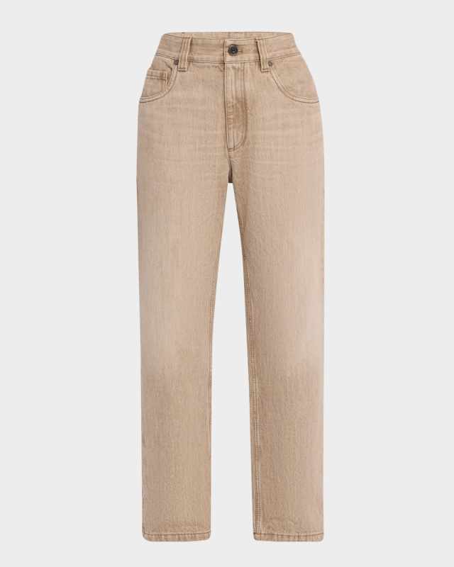 Straight-Leg Boyfriend Jeans